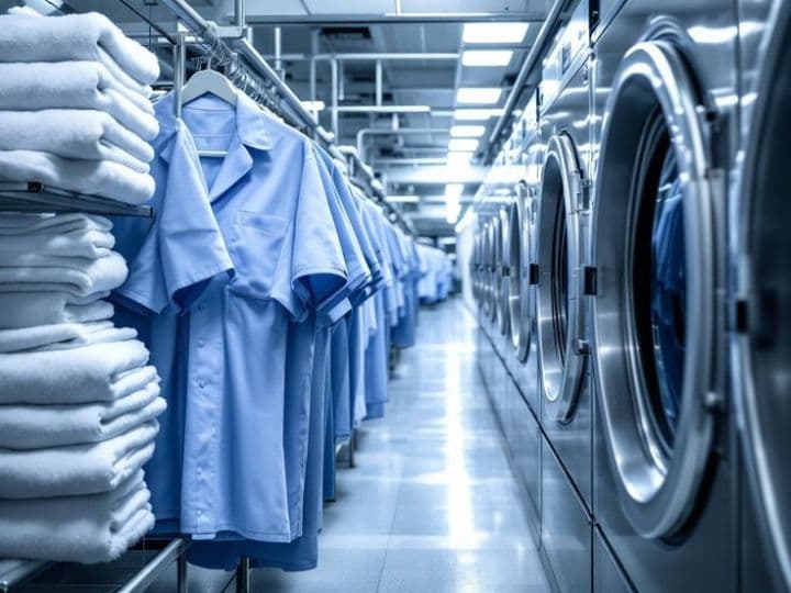 A professional commercial laundry facility